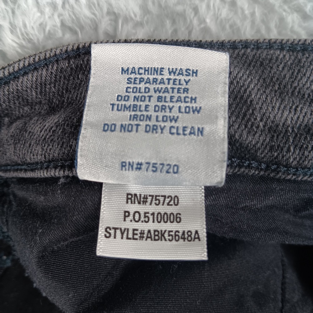 BKE Payton Ankle Skinny Jeans Womens 30x27 Faded Black ABK5648A Distressed - Picture 8 of 14